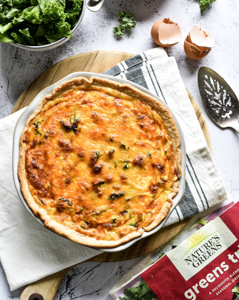 Trio of Green and Bacon Quiche