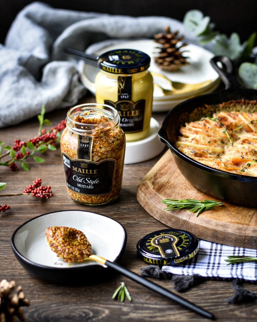 Two-Potato Gratin with Maille Mustard