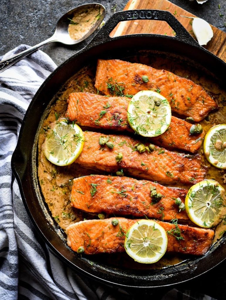 Salmon Piccata