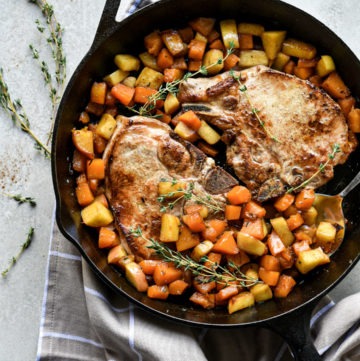 Pumpkin Spice Porkchop Skillet