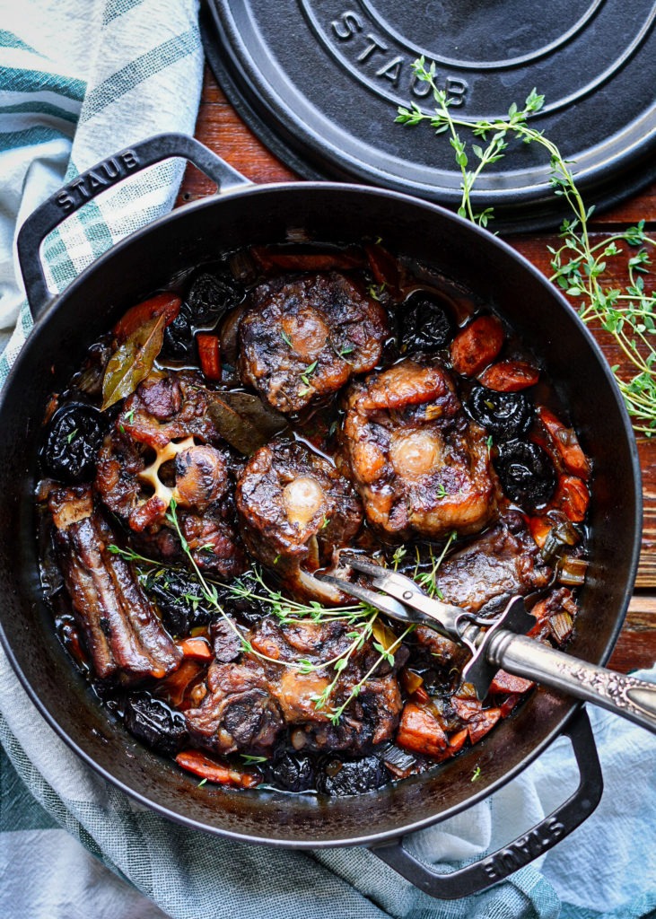Braised Oxtails with Prunes
