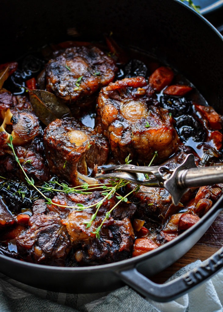 Braised Oxtails with Prunes