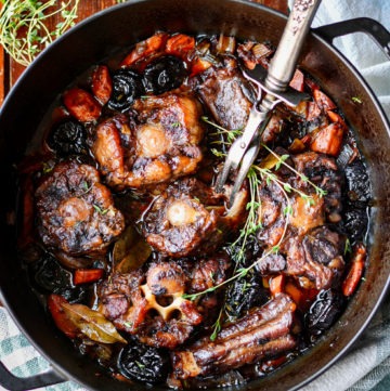 Braised Oxtails with Prunes
