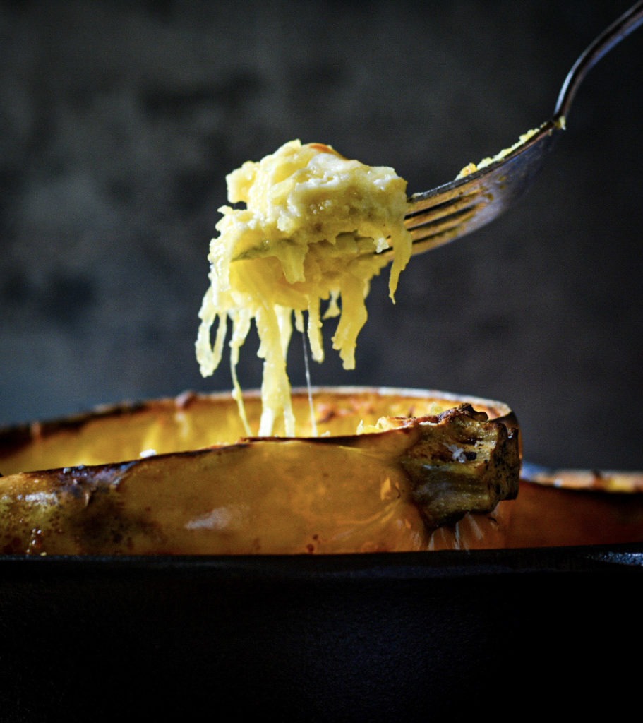 Cheesy Baked Spaghetti Squash