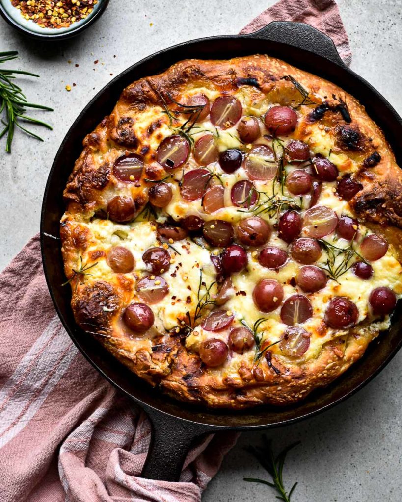 Decadent Grape and Cheese Pizza