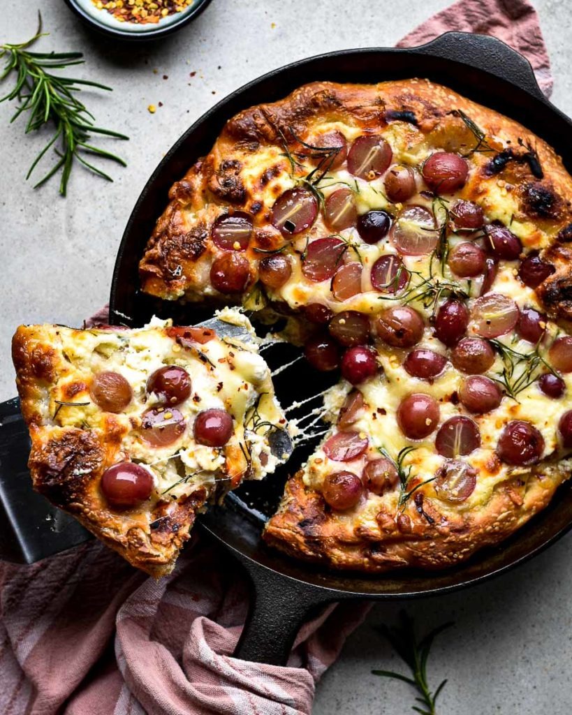 Decadent Grape and Cheese Pizza