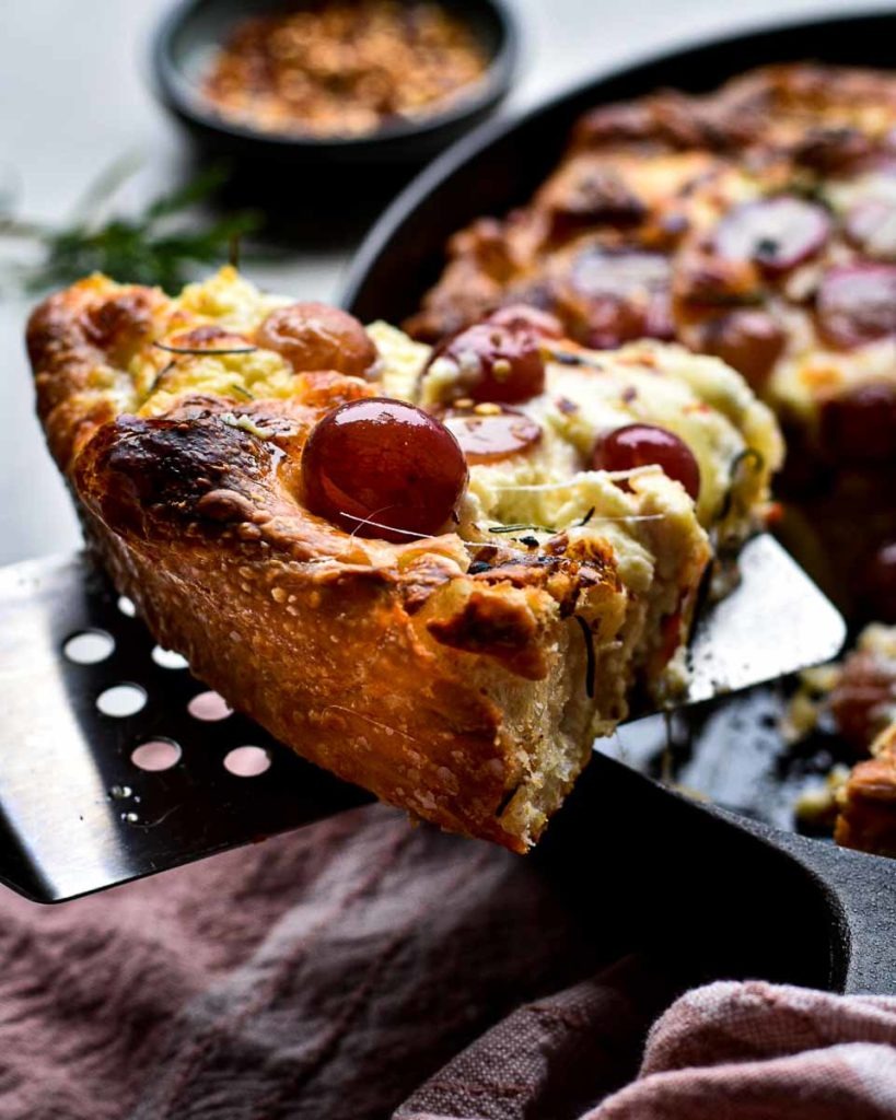 Decadent Grape and Cheese Pizza