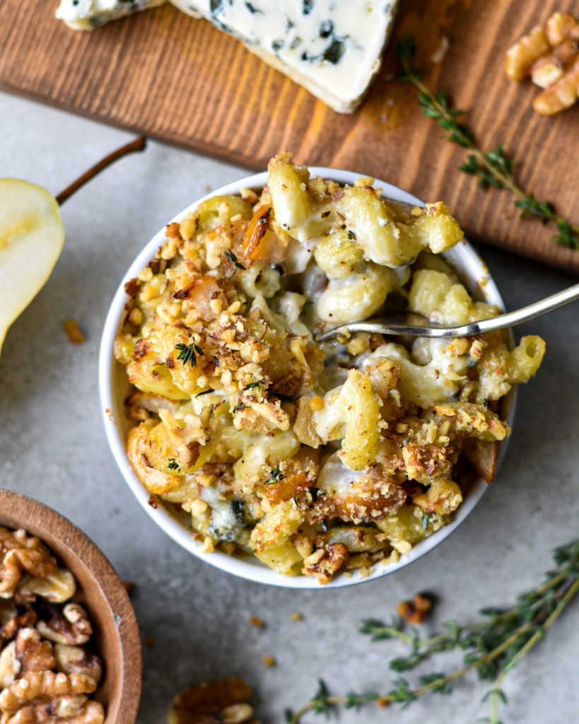 Pear and Roquefort Macaroni and Cheese