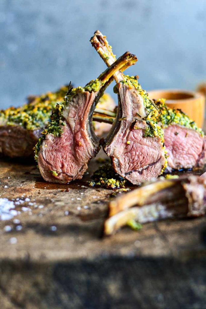 Herb Crusted Roasted Rack of Lamb