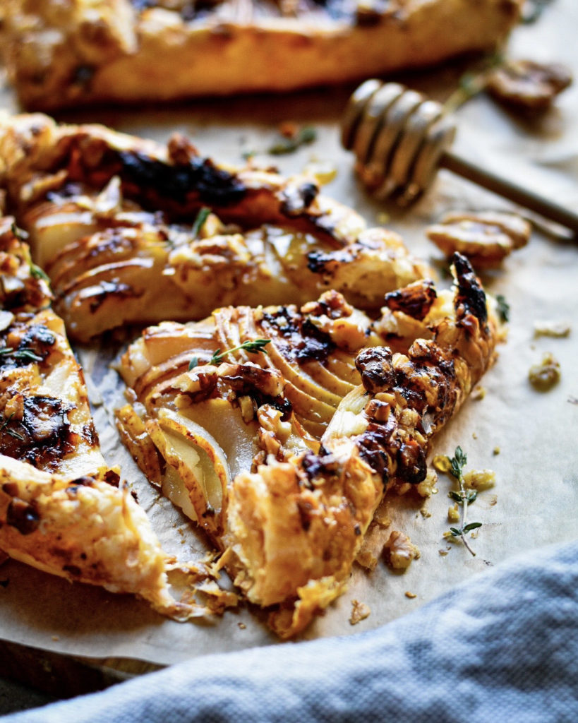 Savory Pear and Roquefort Tarte