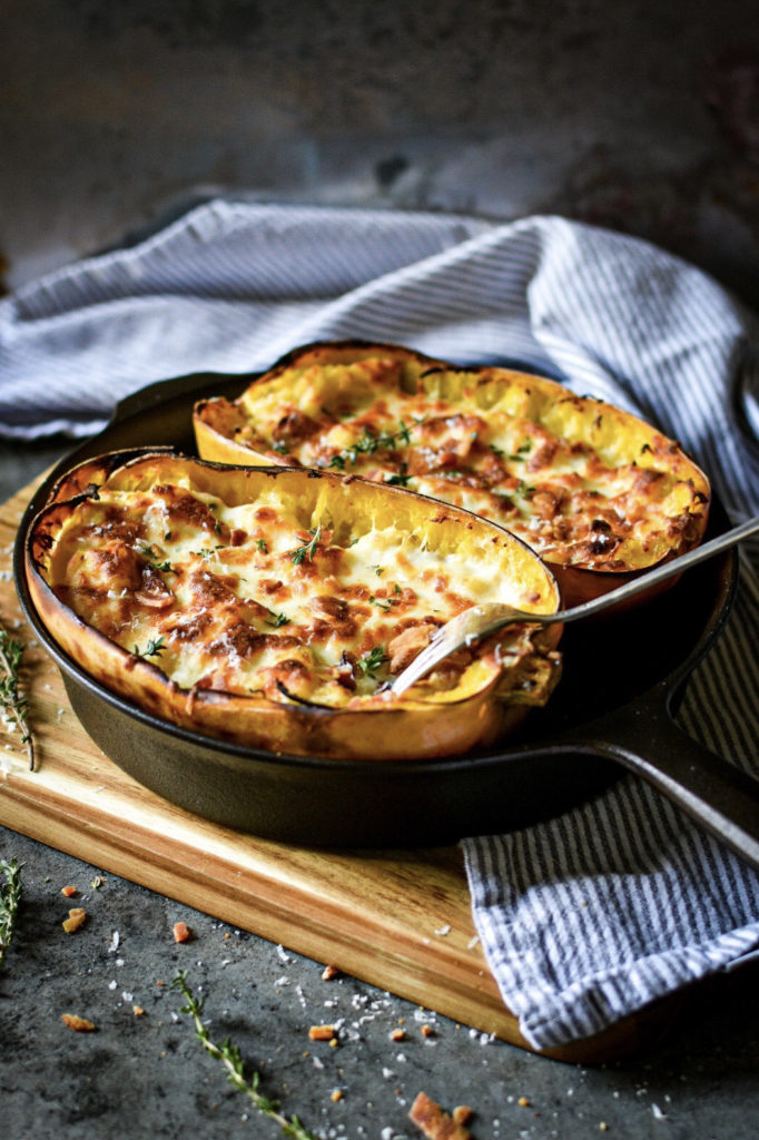 Cheesy Baked Spaghetti Squash