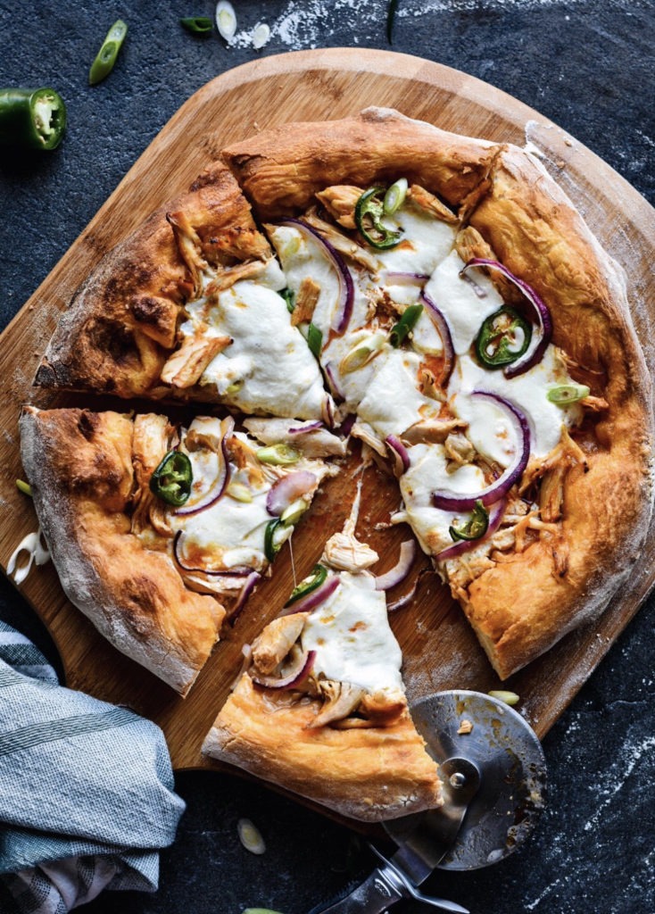 Easy Buffalo Chicken Pizza