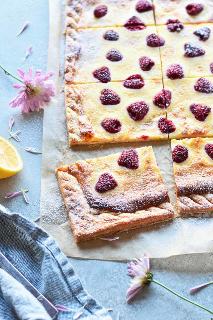 Mascarpone Lemon Raspberry Tart