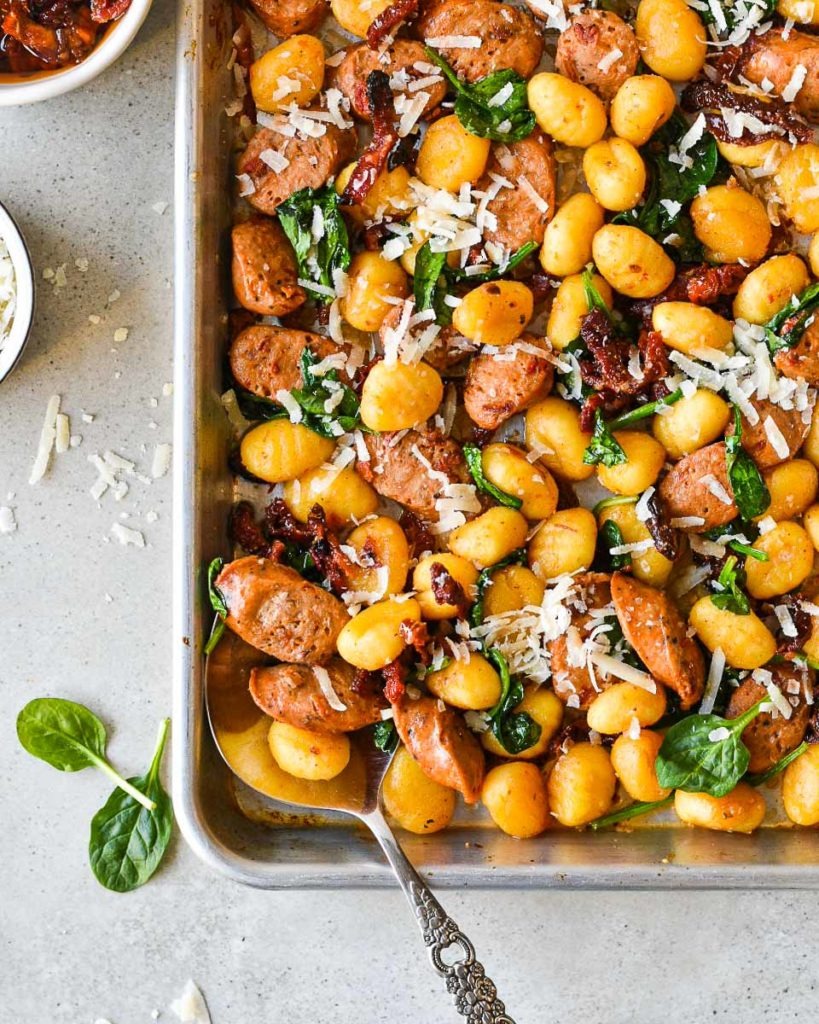 Sausage and Gnocchi Sheet Pan Dinner