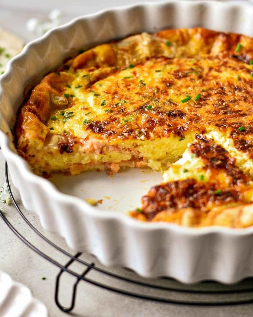Elegant Smoked Salmon Quiche