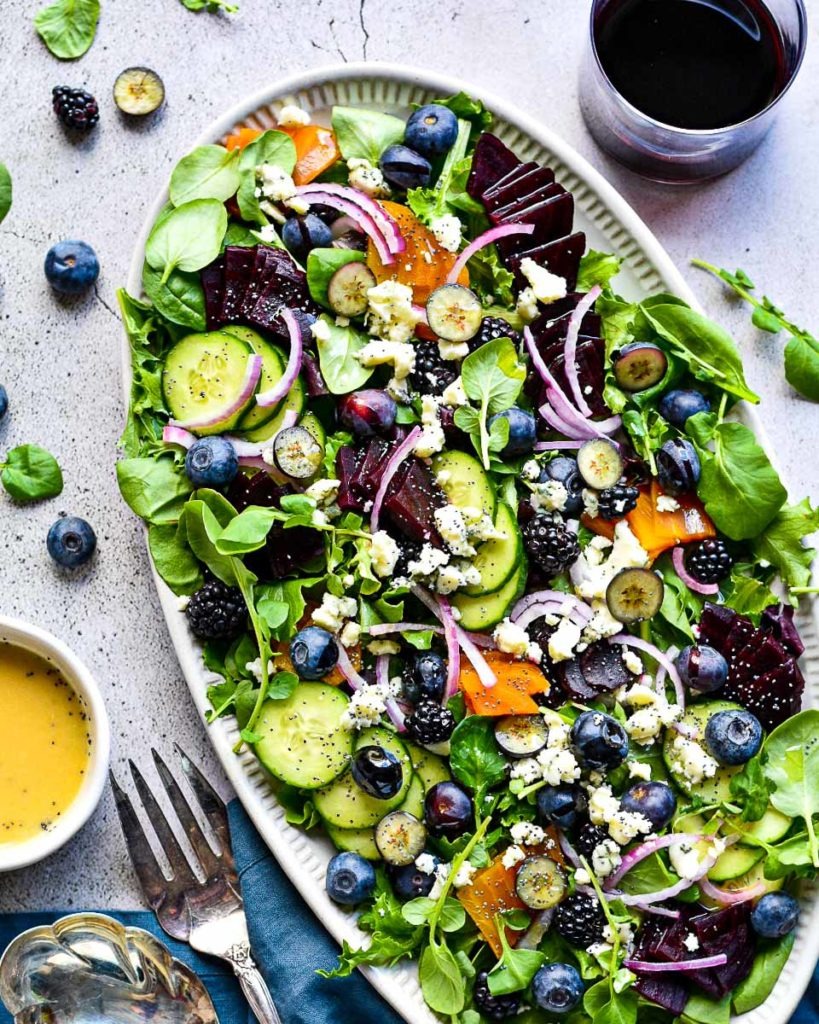 Roasted Beet and Berry Salad