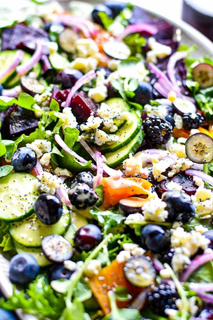 Roasted Beet and Berry Salad