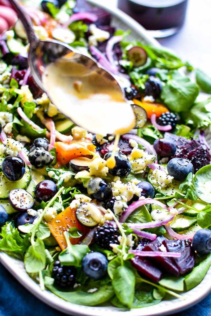 Roasted Beet and Berry Salad