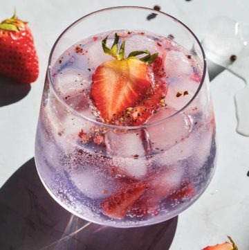 Strawberry Black Pepper Gin and Tonic