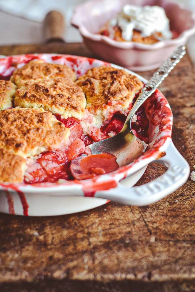 Fresh Strawberry Cobbler
