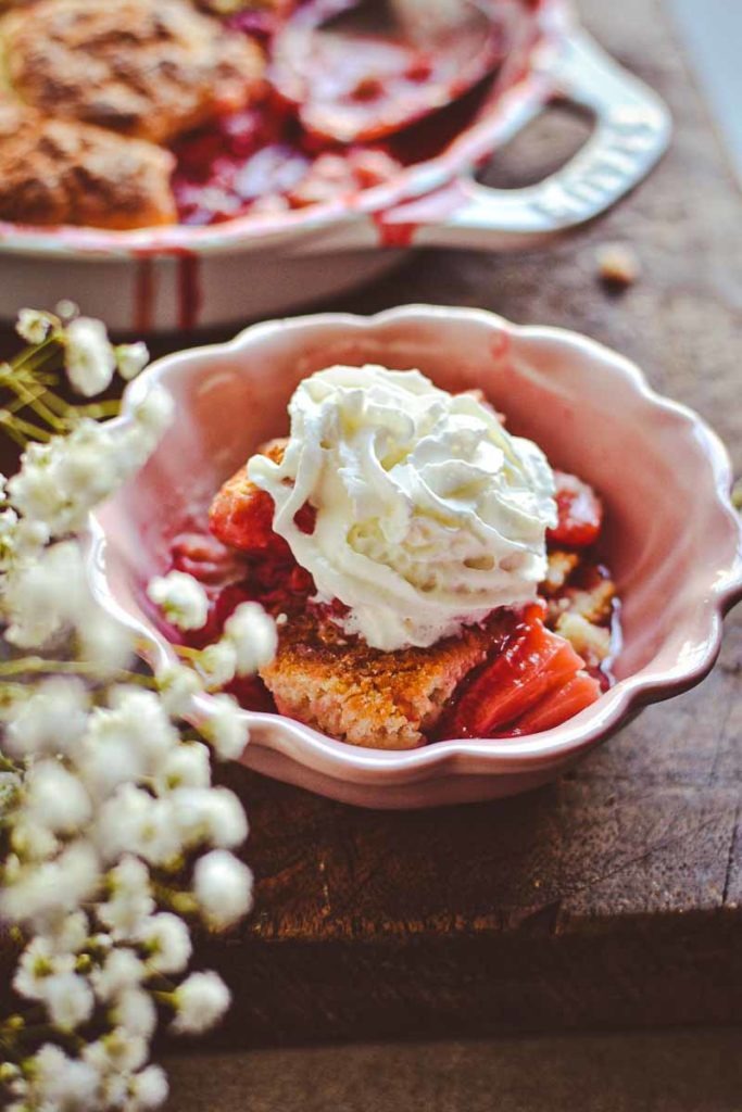 Fresh Strawberry Cobbler
