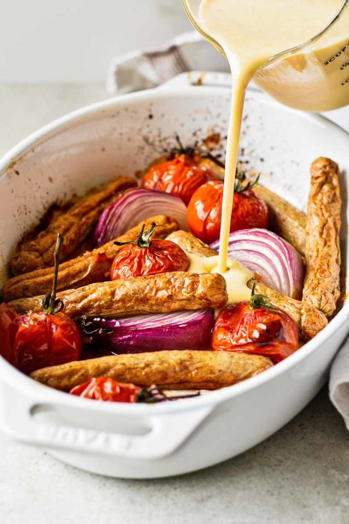 Country Style Chicken Sausage Toad in a Hole