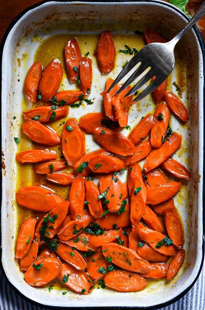 Maple Ginger Roasted Carrots