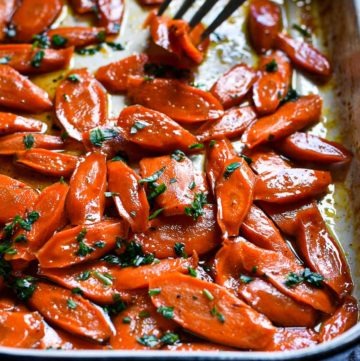 Maple Ginger Roasted Carrots