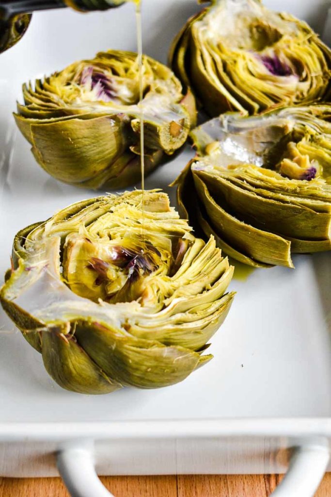Easy Artichokes with Mustard Vinaigrette