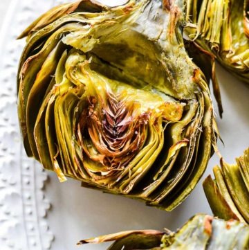 Easy Artichokes with Mustard Vinaigrette