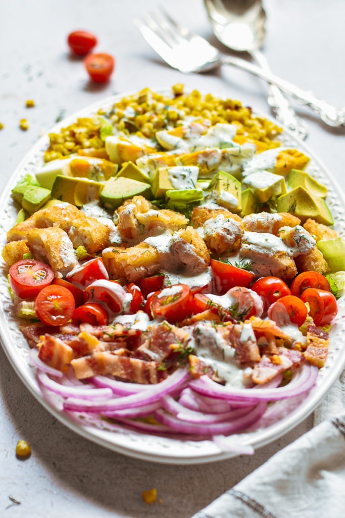 The Ultimate Crispy Fish Fillet Cobb Salad