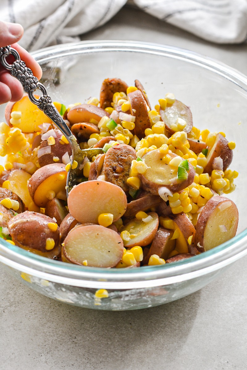 Spicy Corn Chowder Salad
