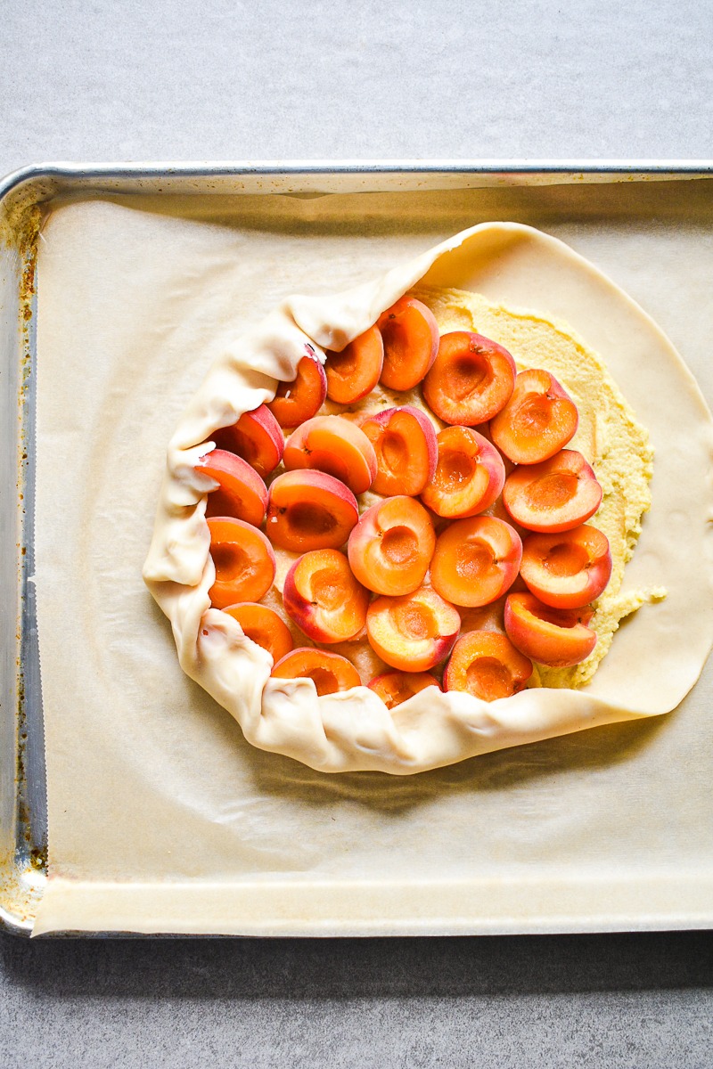Elegant Apricot Galette with Almond Cream