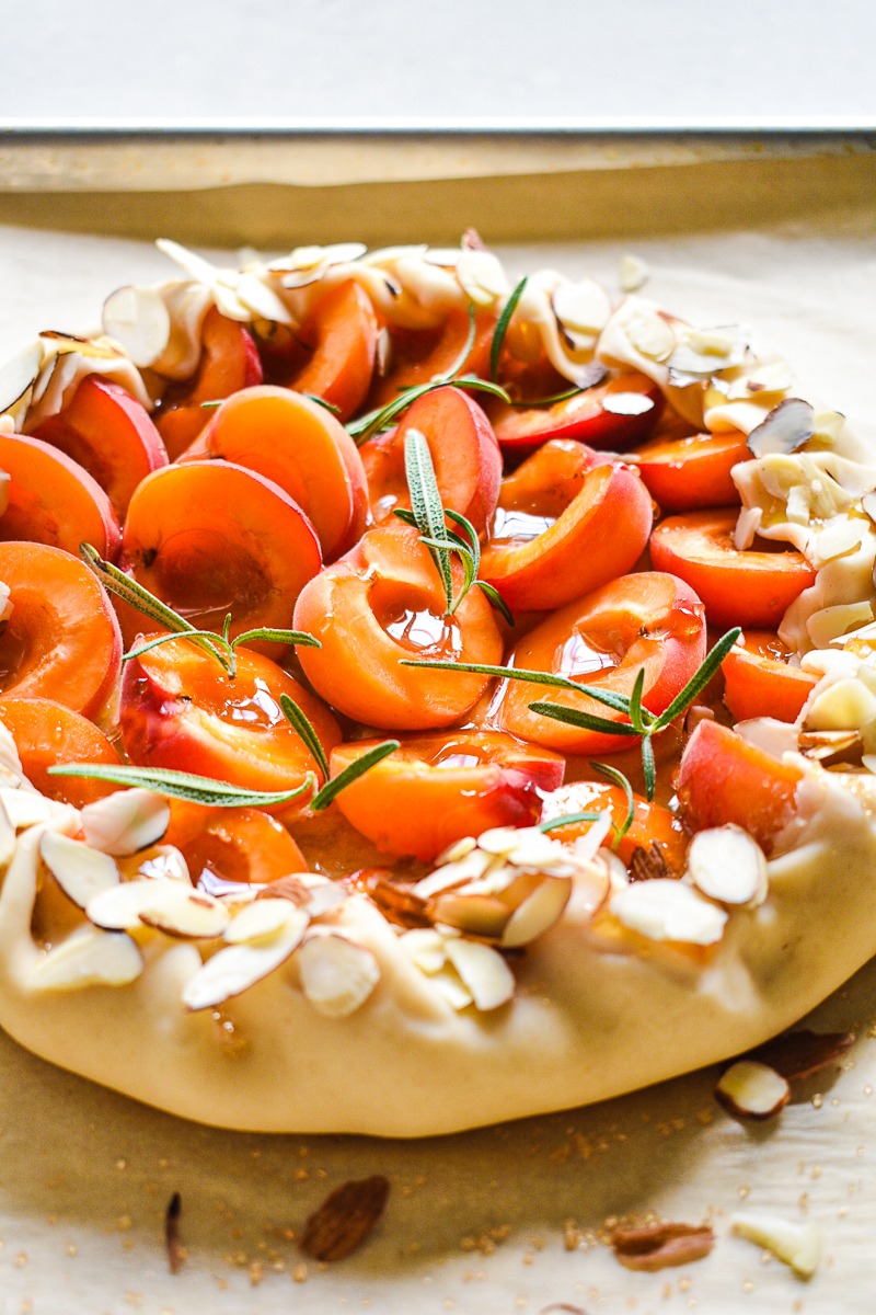 Elegant Apricot Galette with Almond Cream