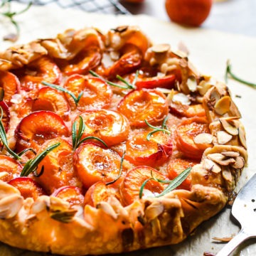 Elegant Apricot Galette with Almond Cream