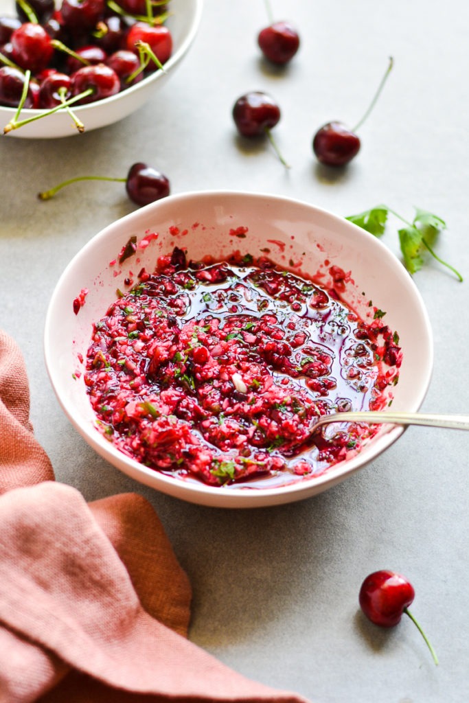 Fresh Summer Cherry Salsa