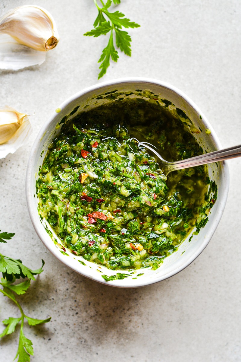 Grilled Lamb Chops with Chimichurri Sauce