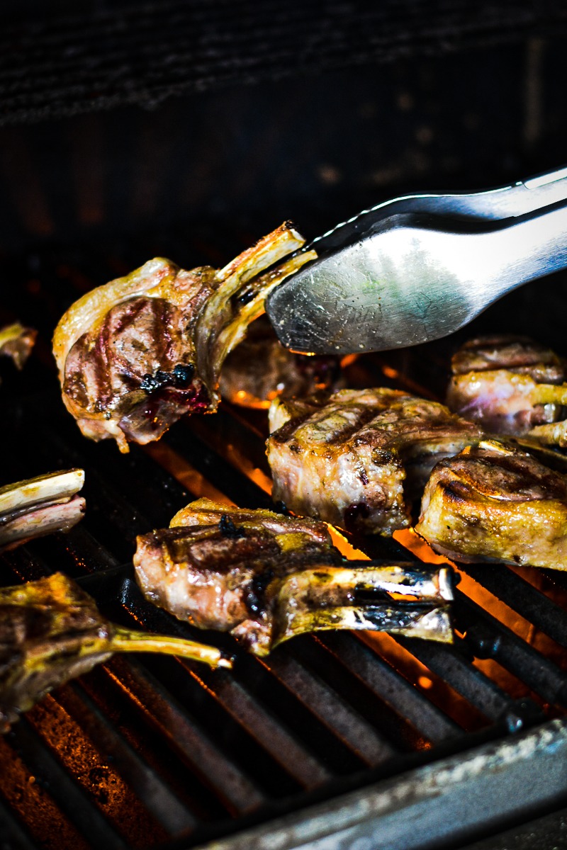 Grilled Lamb Chops with Chimichurri Sauce