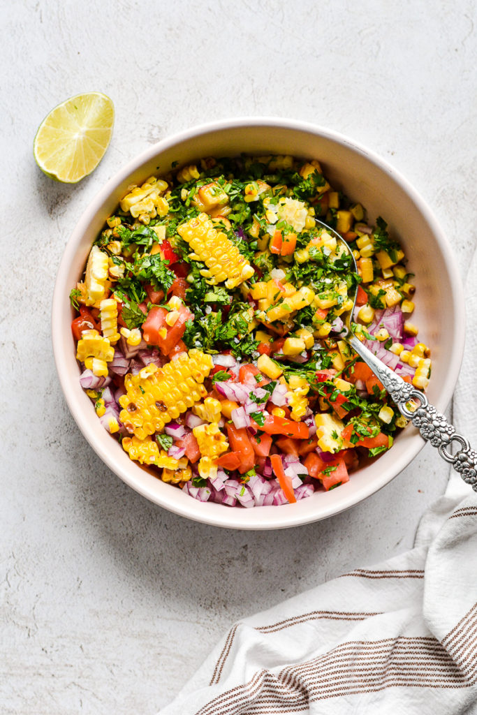 Chili Lime Baked Salmon with Peach Salsa