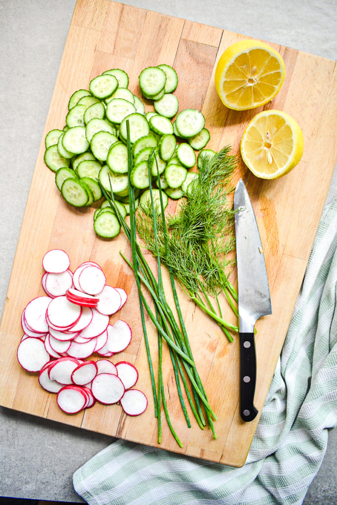 Cucumber and Radish Salad with Yogurt