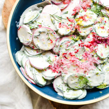Cucumber and Radish Salad with Yogurt