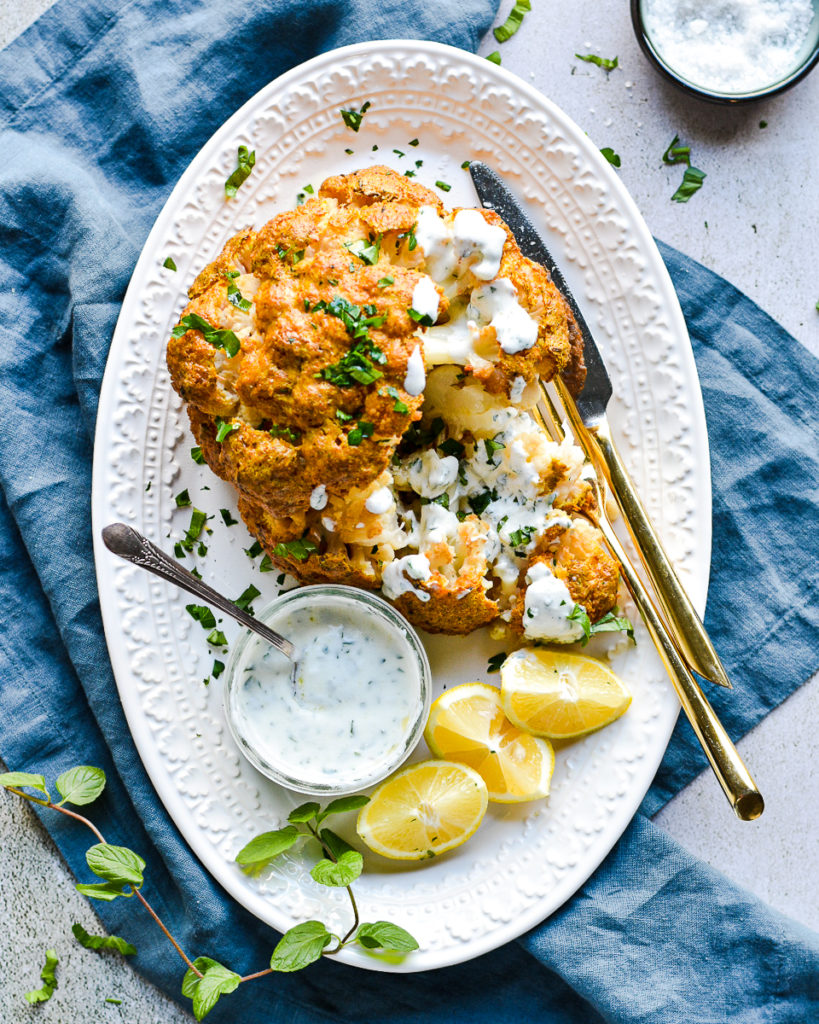 Tandoori Style Roasted Cauliflower