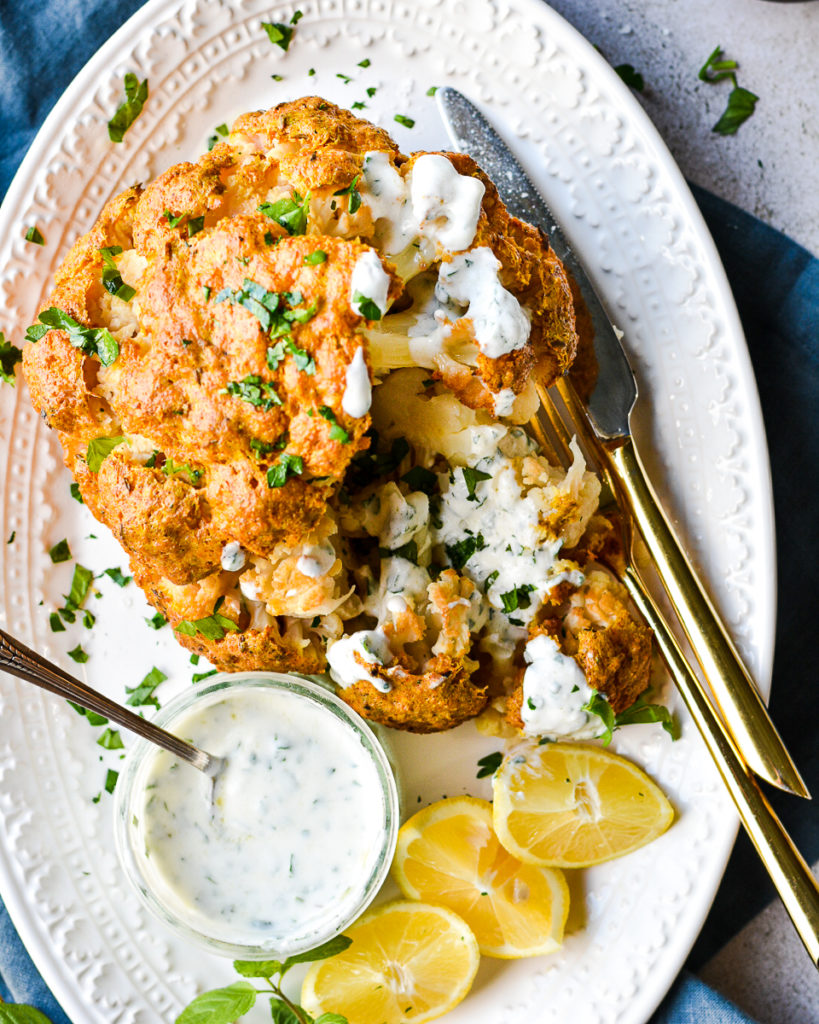 Tandoori Style Roasted Cauliflower