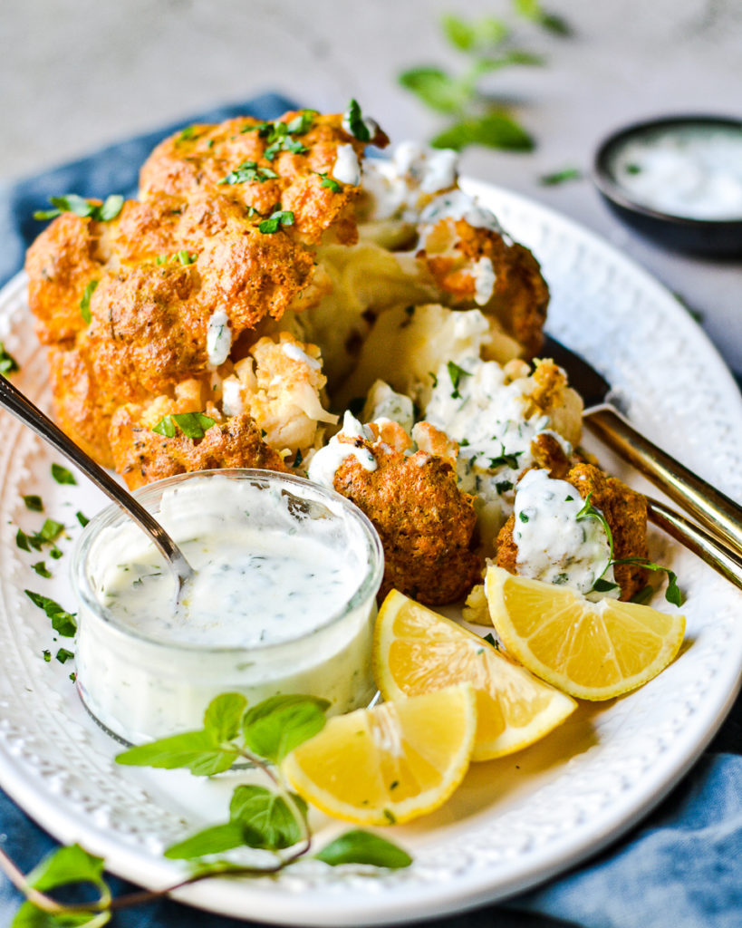 Tandoori Style Roasted Cauliflower