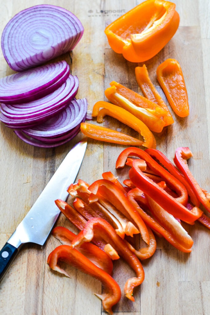 Sheet Pan Flank Steak Fajitas