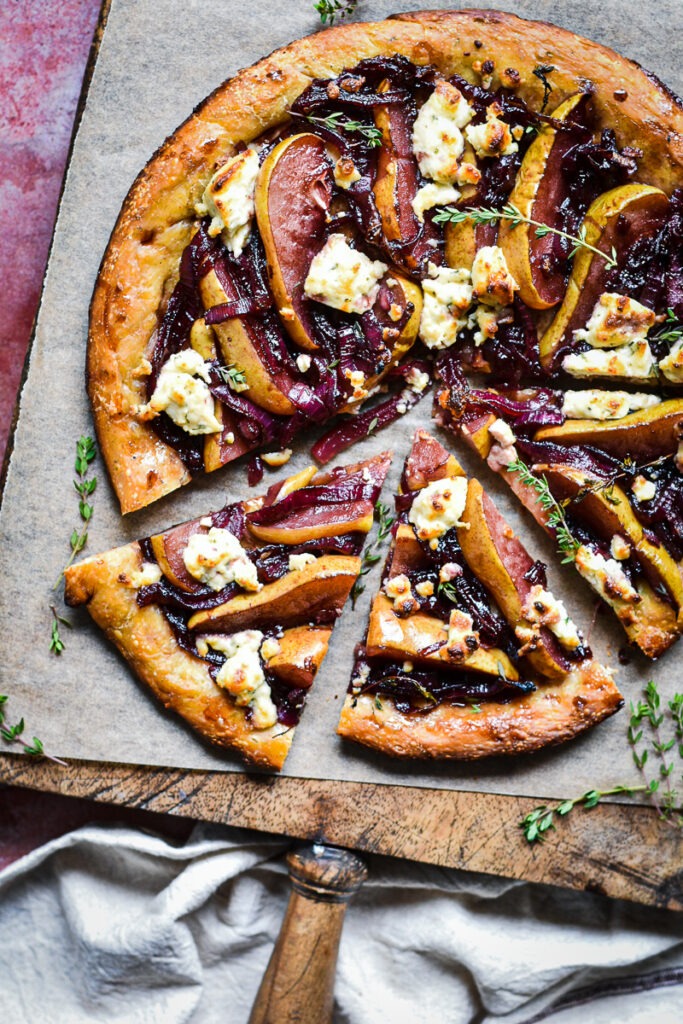 Caramelized Pear and Onion Pizza