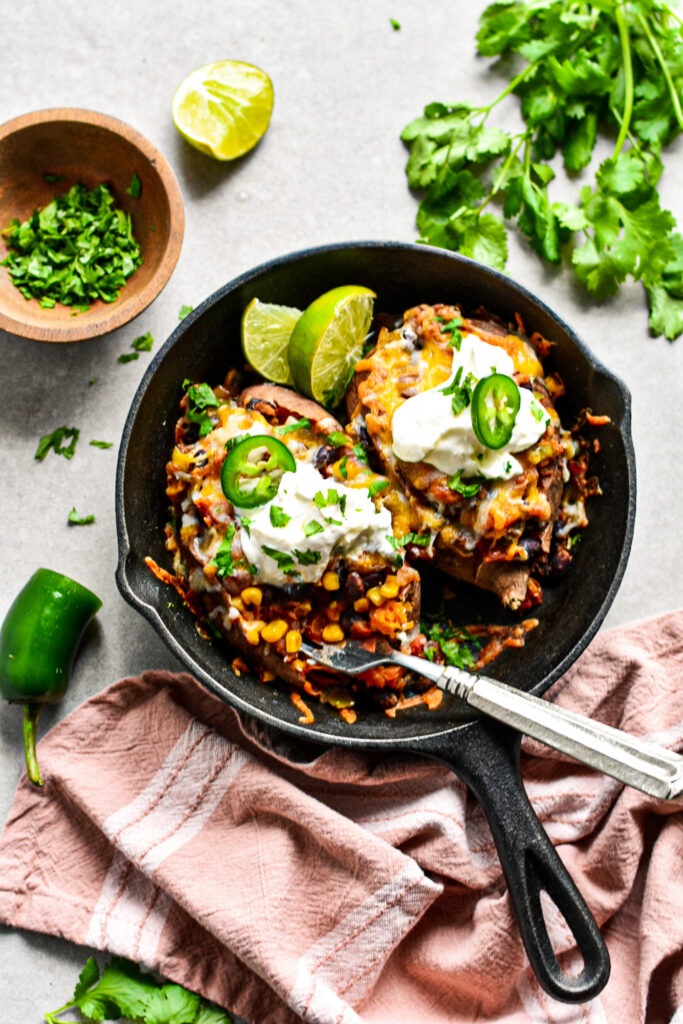 Taco Stuffed Sweet Potatoes
