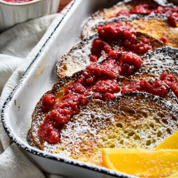 Baked French Toast with Raspberry Jam