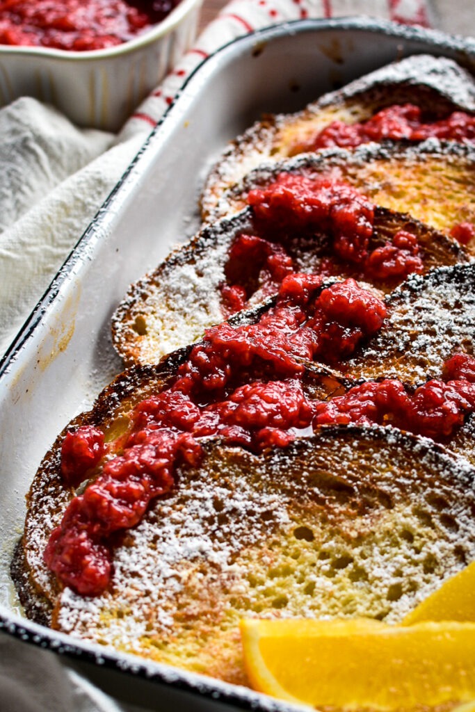 Baked French Toast with Raspberry Jam