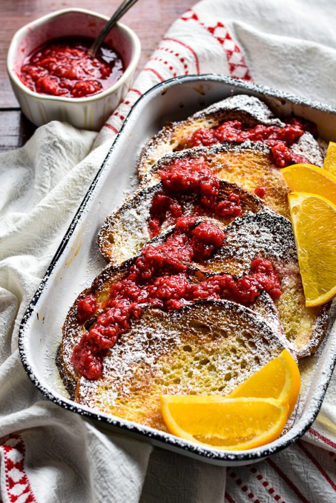 Baked French Toast with Raspberry Jam